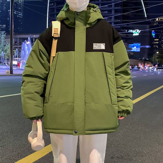 New Arrival! North Face Embroidered Cotton Jacket, Unisex, Couple's Versatile Ou