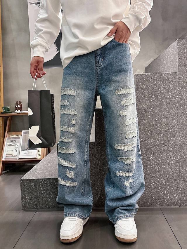 Chrome Hearts Limited Edition Hand-Distressed Distressed Patchwork Leather Washe