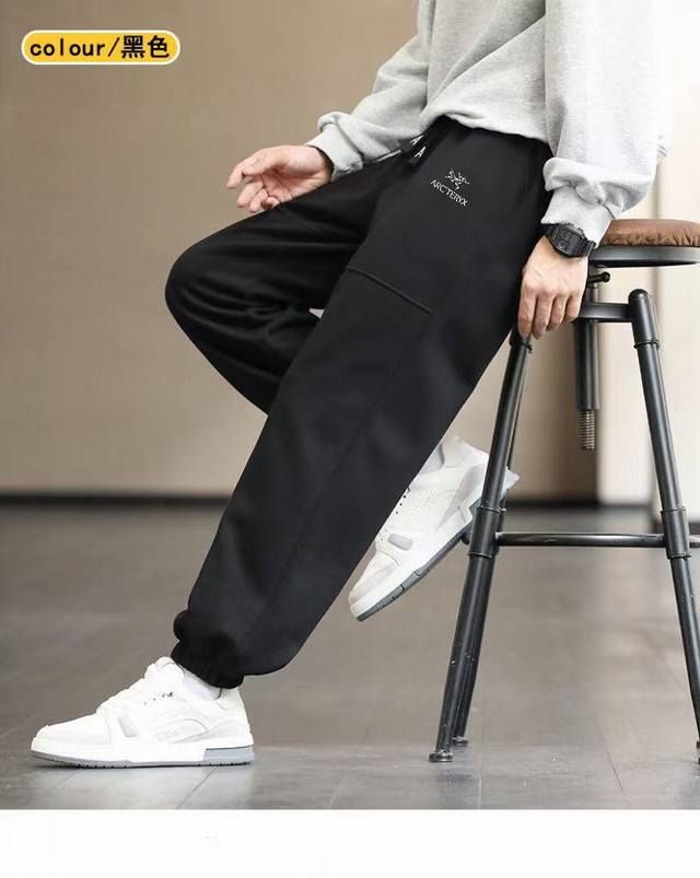 Arcteryx 25Ss Autumn New Style Sports Jogger Pants! Made of 330g Chinese cotton