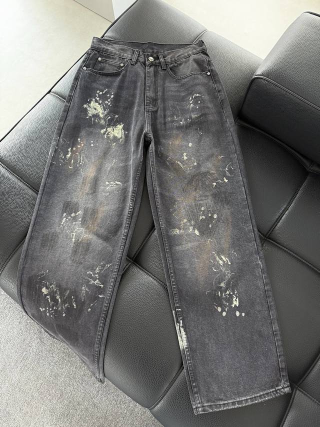 Pants. New Crocs hand-painted denim jeans, custom molded with full logo and hard