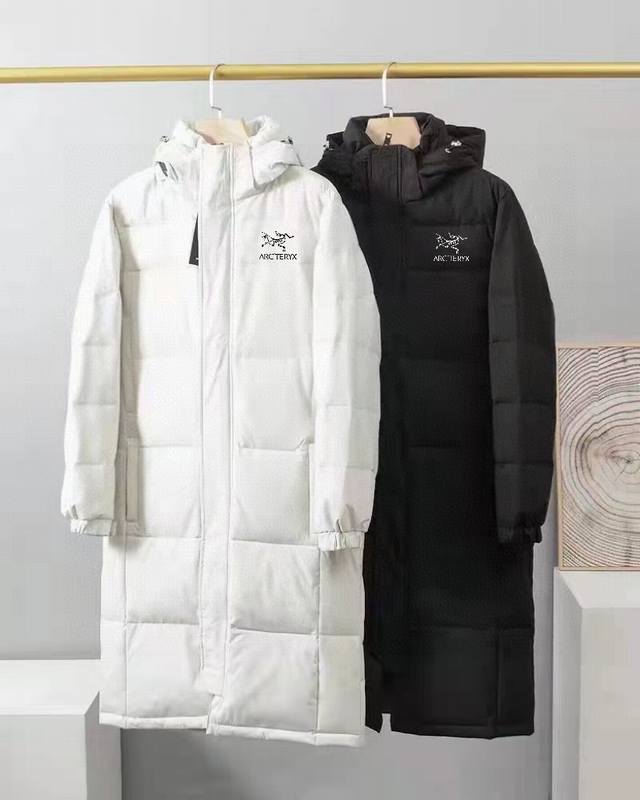 2025Ss Arc'teryx Couple Hooded Long Down Jacket - Mass-Product Hot Selling Item!