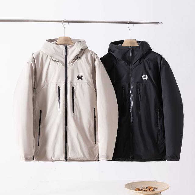 Kolon Lightweight Outdoor Hand-Raising Cotton Jacket (Ddd) Colors: Black, White