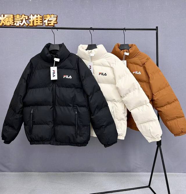 New Arrival! Ddd's latest solid color down jacket from Fila, unisex and couple s