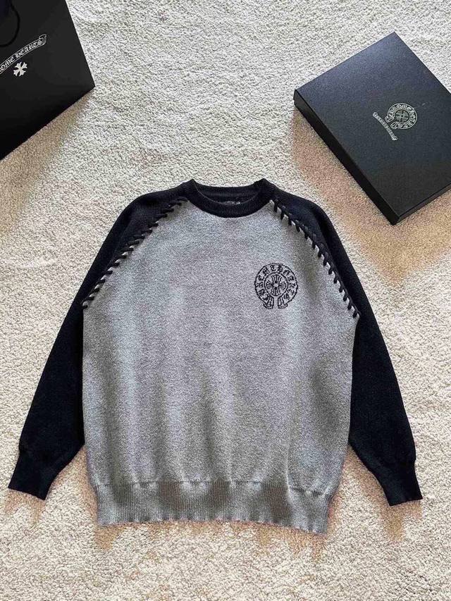 Chromehearts Crew Neck Raglan Sleeve Sweater - Quality Guaranteed! The jacquard