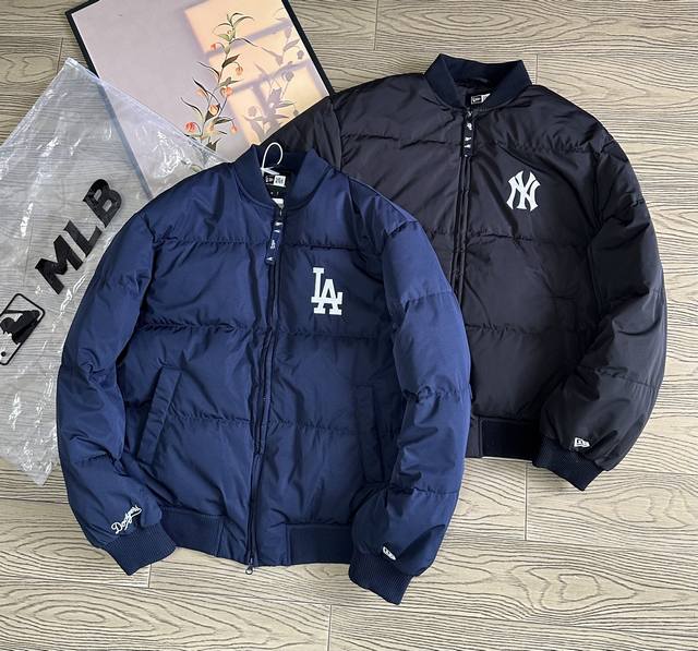 New Era Mlb Round Neck Woven Bread Down Jacket, Couple Style, Available Now! New