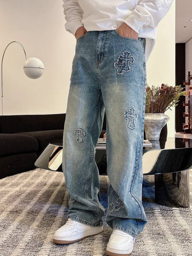 Pants. Chrome Hearts new 3D appliqu