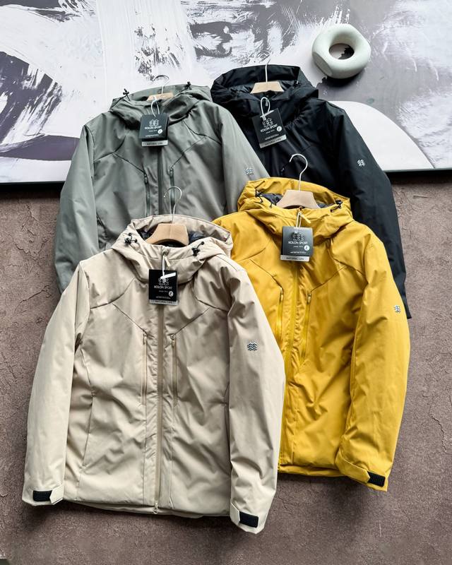 New Arrival! Kolon Sport 3L Windproof and Warm Long-Sleeved Down Cotton Hooded J