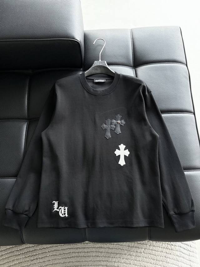 Chrome Hearts Ch Ss New Cross Horseshoe Chrome Hearts Sanskrit 3D Appliqu