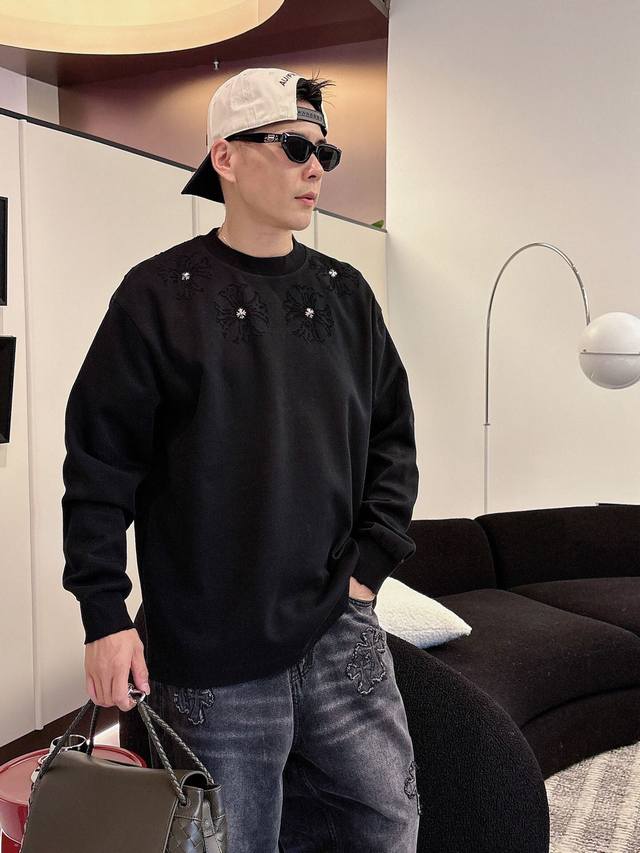 Clothing Ch Chrome Hearts Cross Horseshoe Chrome Hearts Sanskrit Burnished Washe