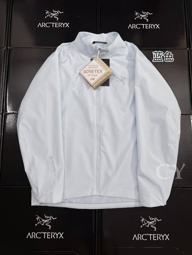 Top-tier embroidered version Arcteryx Solano Hoody logo long-sleeved stand-up co