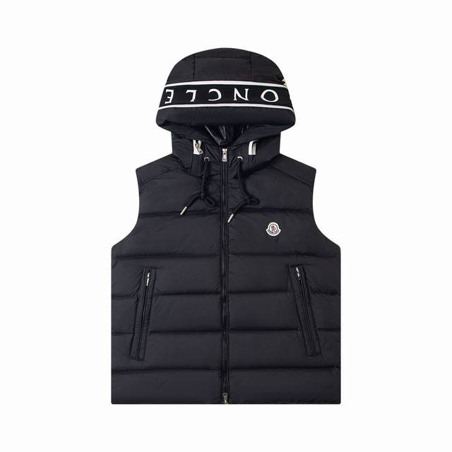 Moncler Hooded Vest 2025 Autumn/Winter New Down Jacket Original Custom-Made Hard
