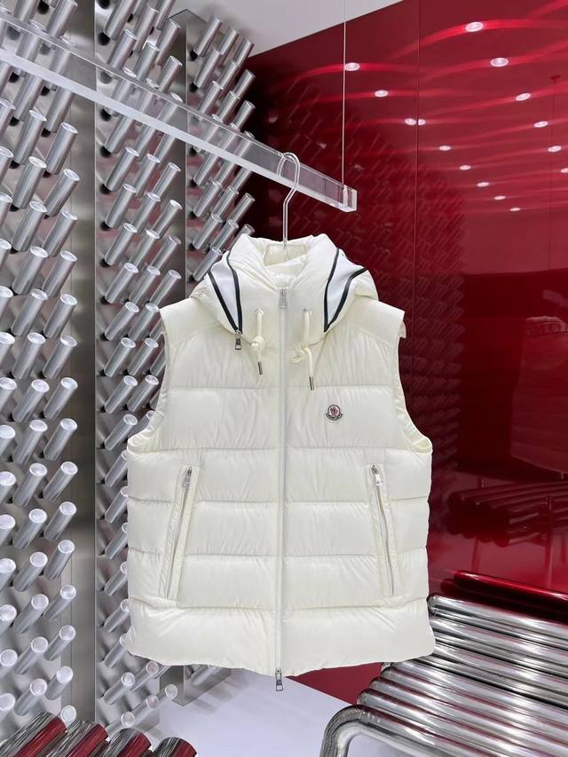 Moncler Hooded Vest 2025 Autumn/Winter New Down Jacket Original Custom-Made Hard