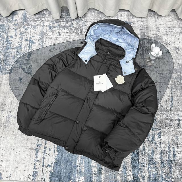 Black Ss Moncler Detachable Down Jacket Premium Down Moncler Cyclone 2-in-1 Down
