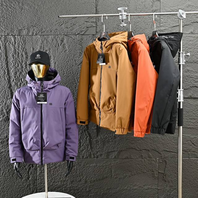 Kolon Sport 25 Newest Unisex Couple Hooded Cotton Jacket! Super high cost-perfo
