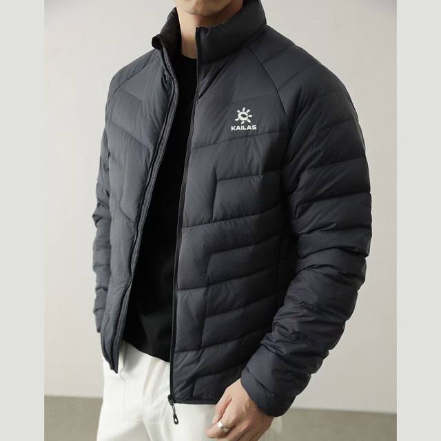 Kailas Stand Collar Lightweight Solid Color Down Jacket - Highly Recommended! M