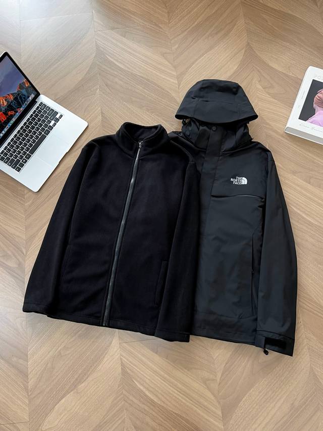 7710# The Norh Face 3-in-1 Classic Detachable Waterproof Jacket - Genuine Origin