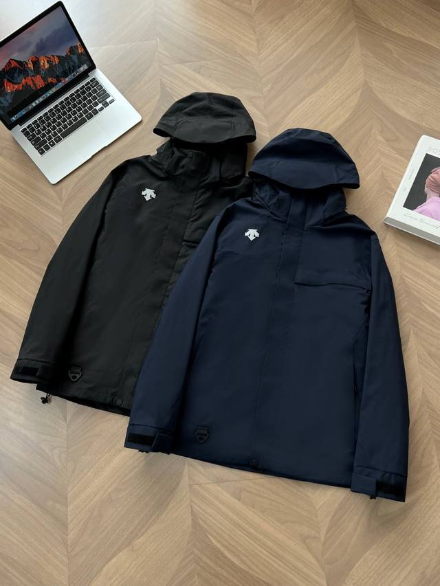7708# Descente Outdoor Windproof Waterproof Zipper Casual Jacket, a functional,