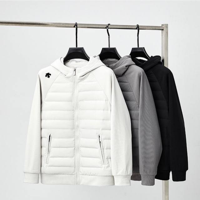 Descente, a national standard 90% down unisex sports casual down jacket, short a