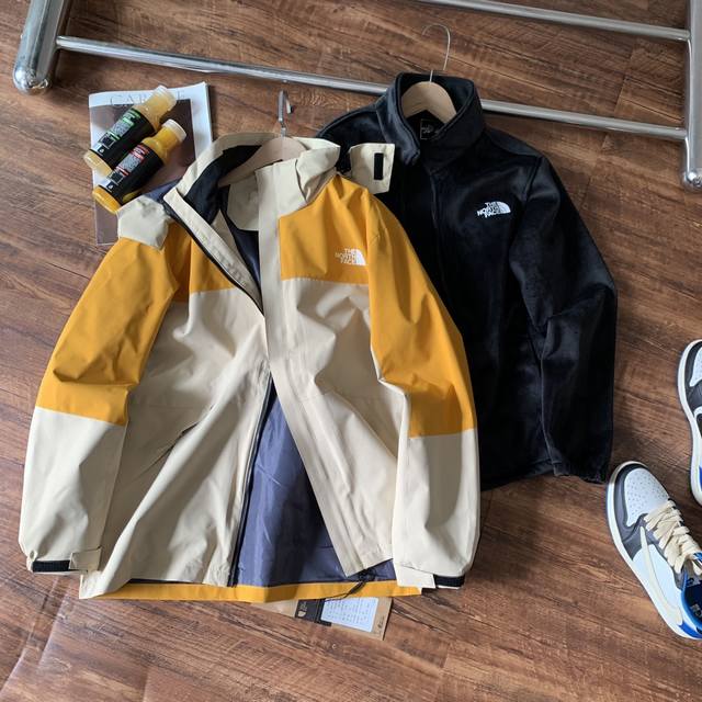 2023 Autumn/Winter The Northface Outdoor Jacket 3-in-1 with double-zipper linin