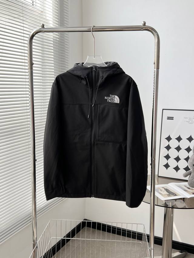 8952# #The North Face Outdoor Color Block Softshell Hooded Fleece Jacket Sizes: