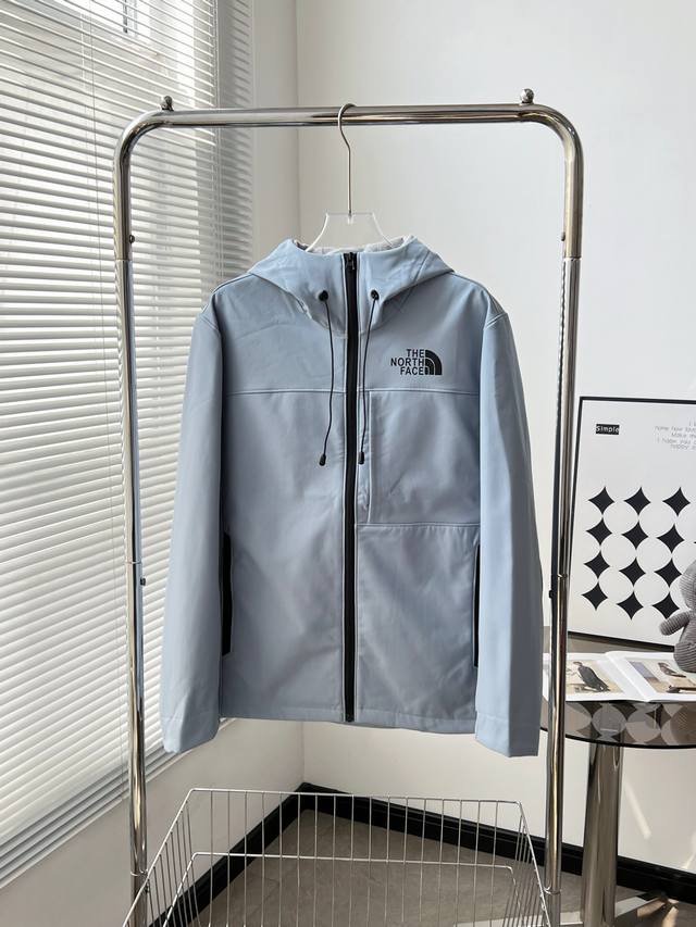 8952# #The North Face Outdoor Color Block Softshell Hooded Fleece Jacket Sizes: