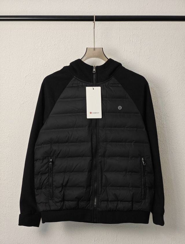 Supply Control Lululemon Unisex Knitted Patchwork Hooded Down Jacket New Lightwe