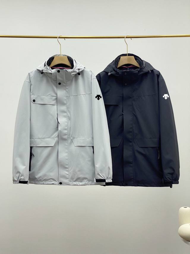 Descente Ski Style Fleece Liner, Windproof, Waterproof (B1322), Breathable Men'