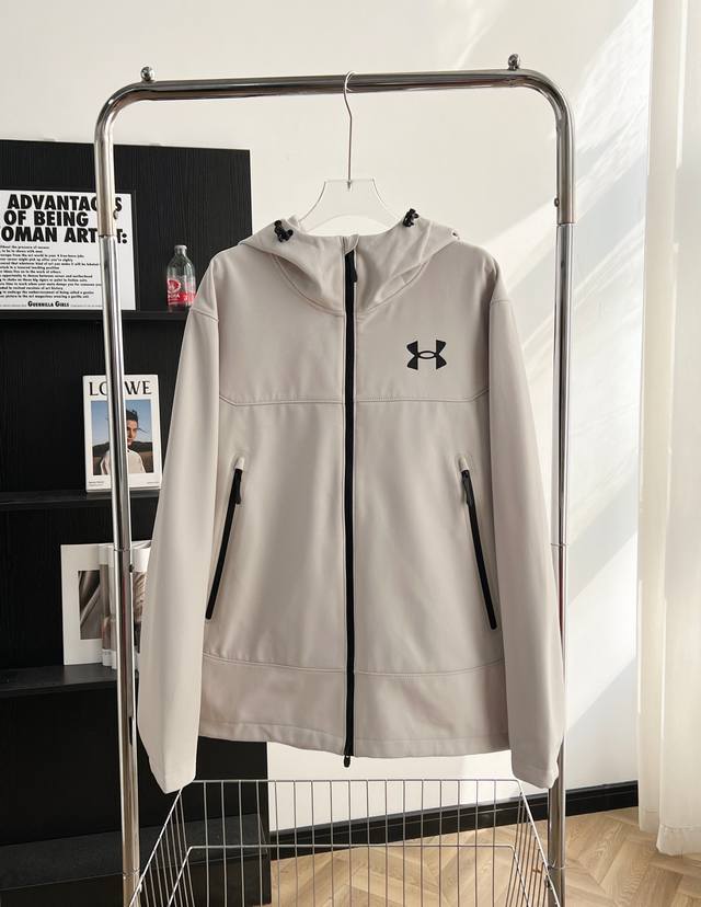 9901# Under Armour "Qidu" Waterproof and Breathable Softshell Fleece Lined Jacke