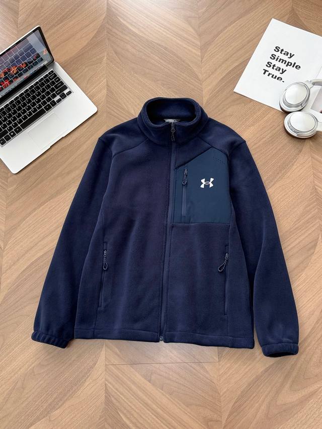 9967# Under Armour Fall/Winter New Stand Collar Fleece Jacket Ua Under Armour Mu