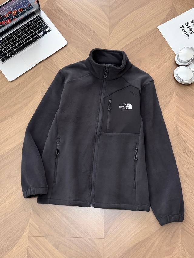 9966# The North Face 2025Fw Fall/Winter Sheepskin Patchwork Stand Collar Jacket