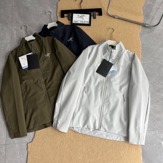 (Supply Controlled) Arc'teryx 25Ss Autumn New Embroidered Stand Collar Windproo