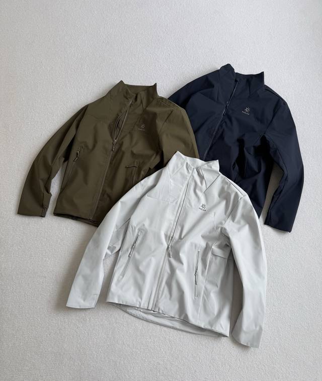 Kailas (Kaila stone) windbreaker with fleece lining, stand-up collar, lightweigh