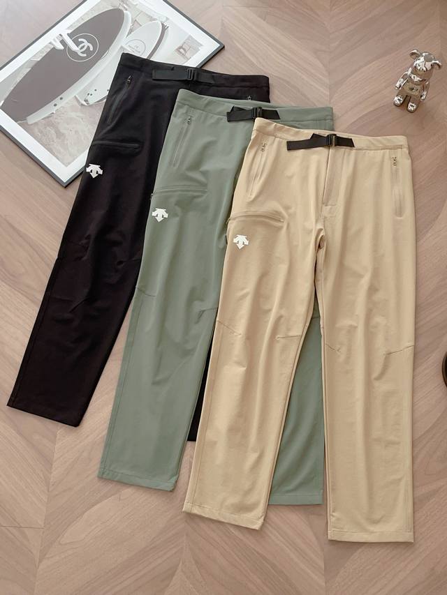 9931# Descente Men's Outdoor Casual Sports Pants Imported Fabric! High-tech mate