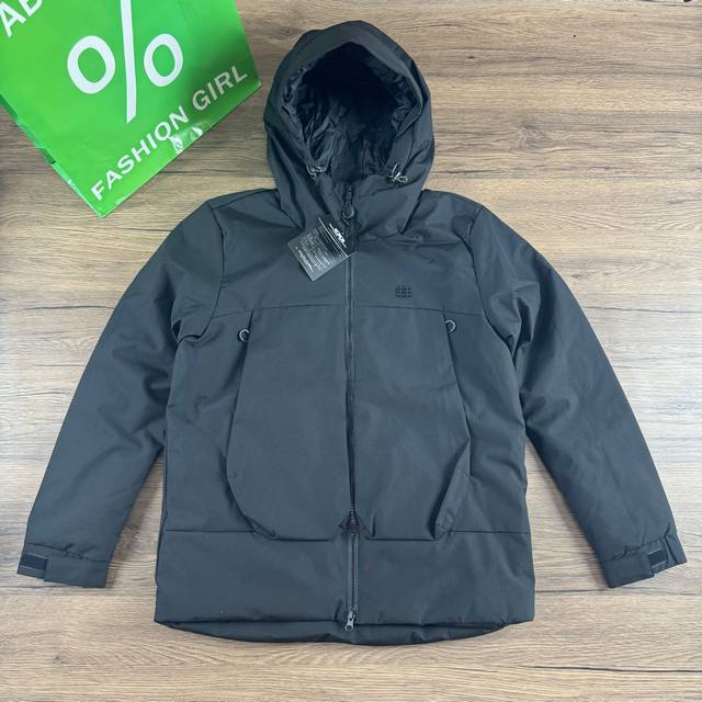 Kolon Sport Winter Hooded Cotton Jacket (Colors: Black, Dark Brown, Brick Red, O