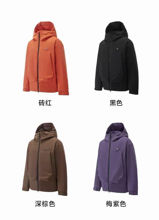 Supply Control Kolon Cotton-padded Jacket Black, Dark Brown, Brick Red, Orange,