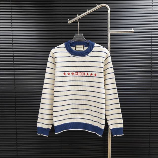 Style: Gucci striped knit long sweater Size: S-XL Fabric: Wool blend Accessories