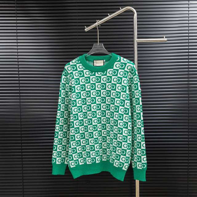 Style: Gucci all-over print double-button knit long sweater Sizes: S-XL Fabric: