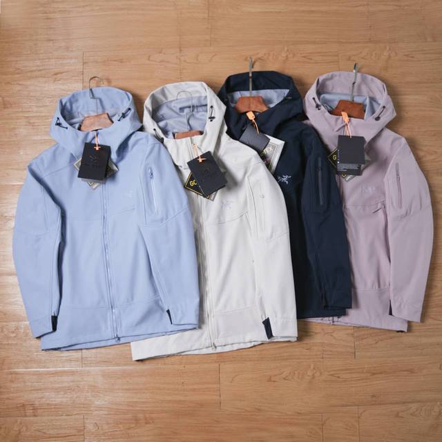 Embroidered Arc'teryx Gamma Hoody Gamma series softshell jacket. High-quality,