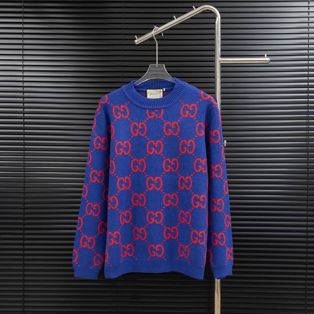 Style: Gucci all-over print double-button knit long sweater Sizes: S-XL Fabric: