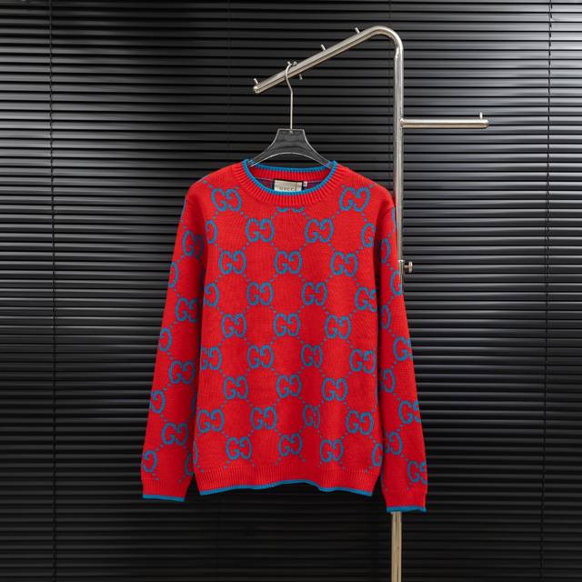 Style: Gucci all-over print double-button knit long sweater Sizes: S-XL Fabric: