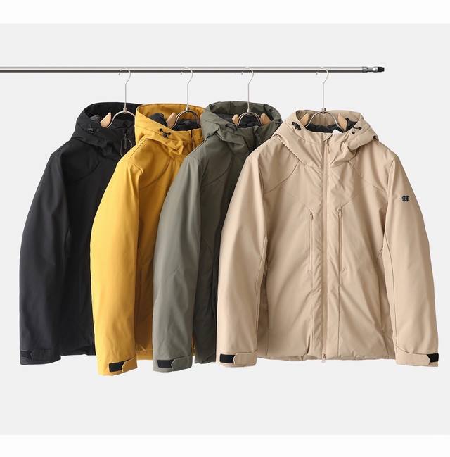 Kolon's affordable winter windproof, waterproof, warm hooded long-sleeved lightw