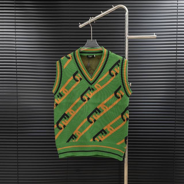 Style: Fendi Snap-on Knit Wool Vest Sizes: S-XL Fabric: Wool Blend Accessories: