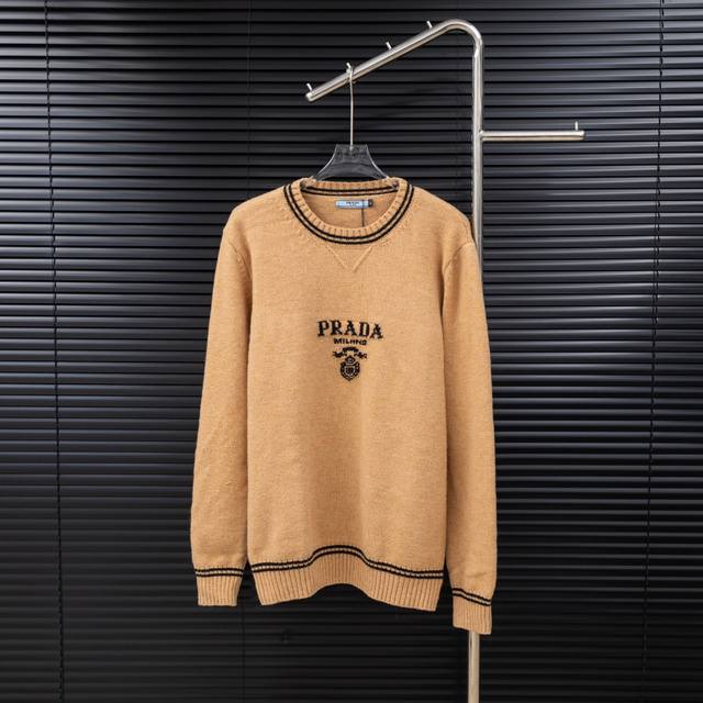 Style: Prada patchwork jacquard long sweater Sizes: S-XL Fabric: Wool blend Acce