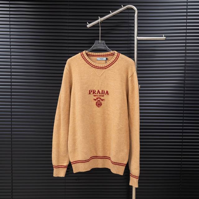 Style: Prada patchwork jacquard long sweater Sizes: S-XL Fabric: Wool blend Acce
