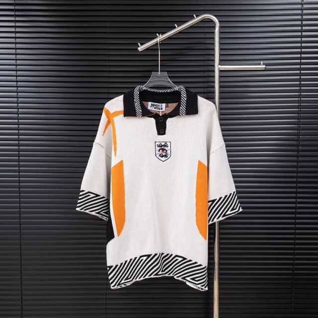 Style: House Of Errors British designer brand eyeball-themed knitted polo sweate