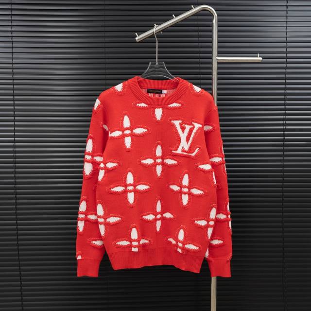 Style: Louis Vuitton Distressed Frayed Knit Long-Sleeve Sweater Size: S-XL Fabri