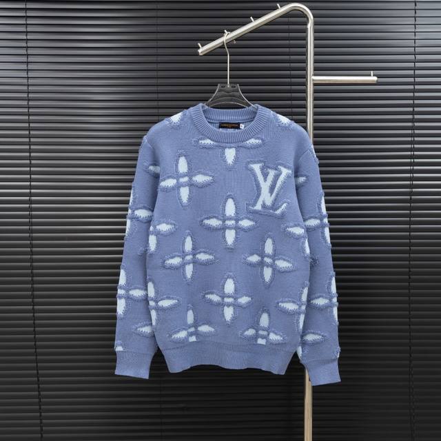 Style: Louis Vuitton Distressed Frayed Knit Long-Sleeve Sweater Size: S-XL Fabri