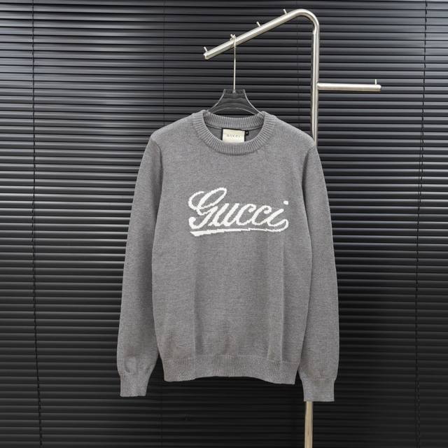 Style: Gucci Logo Knit Long-Sleeve Sweater Size: S-XL Fabric: Wool Blend Accesso