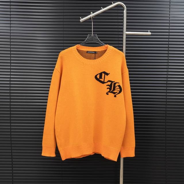 Style: Chrome Hearts Horseshoe Knit Long-Sleeve Sweater Size: S-XL Fabric: Wool