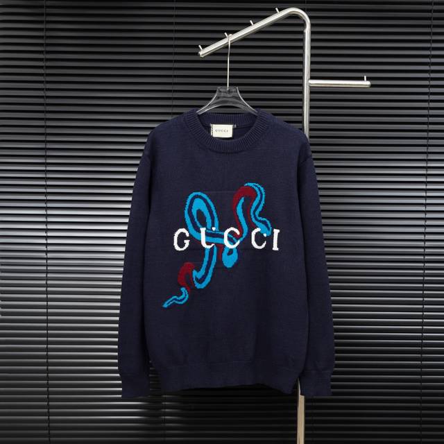 Style: Gucci Year of the Snake Knit Long-Sleeve Sweater Sizes: S-XL Fabric: Wool